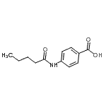 结构式 CAS# 100390-76-9, 4-(戊酰氨基)苯甲酸