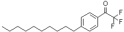 结构式 CAS# 100444-41-5, 1-(4-癸基苯基)-2,2,2-三氟-乙酮