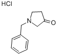 structure of CAS# 1012-01-7, 1-(Phenylmethyl)-3-Pyrrolidinone Hydrochloride (1:1)