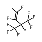 结构式 CAS# 105774-97-8, (1Z)-1,2,3,4,4,4-六氟-1-碘-3-(三氟甲基)-1-丁烯