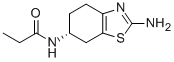 结构式 CAS# 106006-85-3, N-[(6R)-2-氨基-4,5,6,7-四氢-6-苯并噻唑基]-丙酰胺