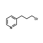结构式 CAS# 109839-74-9, 3-(3-溴丙基)吡啶