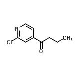 结构式 CAS# 113961-70-9, 1-(2-氯-4-吡啶基)-1-丁酮