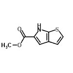 结构式 CAS# 118465-49-9, 甲基6H-噻吩并[2,3-b]吡咯-5-羧酸酯
