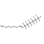 结构式 CAS# 120464-26-8, (7E)-1,1,1,2,2,3,3,4,4,5,5,6,6-十三氟-7-十四碳烯