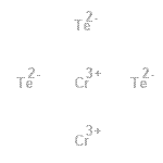 结构式 CAS# 12053-39-3, 碲化铬(3+)