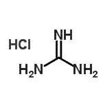 structure of CAS# 121616-39-5, (<Sup>15</Sup>N<Sub>3</Sub>)Guanidine Hydrochloride (1:1);(<sup>15</sup>N<sub>3</sub>)Guanidine hydrochloride (1:1);(<sup>15</sup>N<sub>3</sub>)Guanidine, chlorhydrate (1:1);(<sup>15</sup>N<sub>3</sub>)Guanidinhydrochlorid (1:1)