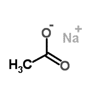 结构式 CAS# 123333-80-2, 乙酸钠