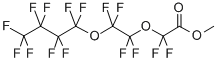 结构式 CAS# 129301-40-2, 2,2-二氟-2-[1,1,2,2-四氟-2-(1,1,2,2,3,3,4,4,4-九氟丁氧基)乙氧基]-乙酸甲酯