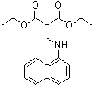 结构式 CAS# 131775-94-5, [(1-萘基氨基)亚甲基]丙二酸二乙酯
