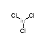 结构式 CAS# 13465-11-7, 三氯化铟
