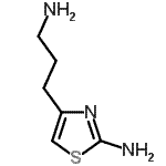结构式 CAS# 136604-78-9, 4-(3-氨基丙基)-1,3-噻唑-2-胺