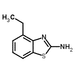 结构式 CAS# 139331-68-3, 4-乙基-1,3-苯并噻唑-2-胺