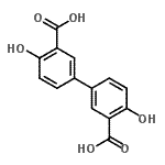 结构式 CAS# 13987-45-6, 4,4'-二羟基-3,3'-联苯二甲酸