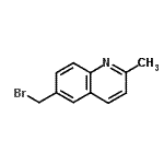 结构式 CAS# 141848-60-4, 6-(溴甲基)-2-甲基喹啉