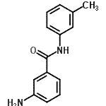 structure of CAS# 14315-23-2, 3-Amino-N-(3-Methylphenyl)Benzamide;(3-aminophenyl)-N-(3-methylphenyl)carboxamide;3-amino-N-(3-methylphenyl)benzamide;3-amino-N-(m-tolyl)benzamide