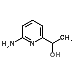 结构式 CAS# 146859-53-2, 1-(6-氨基-2-吡啶基)乙醇