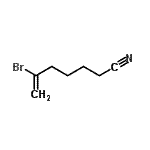 结构式 CAS# 148252-44-2, 6-溴-6-庚烯腈