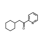 结构式 CAS# 149108-75-8, 2-环己基-1-(2-吡啶基)乙酮