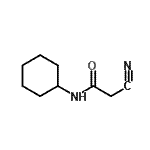结构式 CAS# 15029-38-6, 2-氰基-N-环己基乙酰胺