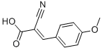 structure of CAS# 1519-55-7, alpha-Cyano-4-Methoxycinnamic Acid;(Z)-2-Cyano-3-(4-Methoxyphenyl)Acrylic Acid;Ms-3283;Nsc31629