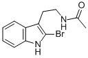 结构式 CAS# 156997-99-8, N-[2-(2-溴-1H-吲哚-3-基)乙基]-乙酰胺
