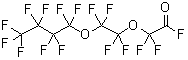 结构式 CAS# 172897-75-5, 2,2-二氟-2-[1,1,2,2-四氟-2-(1,1,2,2,3,3,4,4,4-九氟丁氧基)乙氧基]-乙酰氟
