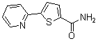 结构式 CAS# 175202-40-1, 5-(2-吡啶基)-2-噻吩甲酰胺