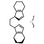 结构式 CAS# 178177-04-3, (1'R)-1,1'-(1,2-乙二基)二-4,5,6,7-四氢-1H-茚-二氟钛(1:1)