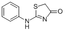 结构式 CAS# 17823-27-7, 2-苯基氨基-噻唑-4-酮