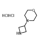 结构式 CAS# 178312-50-0, 4-(3-氮杂环丁基)吗啉二盐酸盐