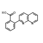 结构式 CAS# 178617-49-7, 2-(1,8-萘啶-2-基)苯甲酸