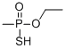 structure of CAS# 18005-40-8, O-Ethyl Methylphosphonothioate;Ethoxy-Hydroxy-Methyl-Thioxo-Phosphorane;Ethoxy-Hydroxy-Methyl-Thioxophosphorane;Ethoxy-Hydroxy-Methyl-Sulfanylidene-Phosphorane