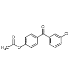 结构式 CAS# 185606-02-4, 4-(3-氯苯甲酰基)苯基乙酸酯