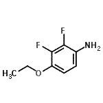 结构式 CAS# 189751-13-1, 4-乙氧基-2,3-二氟苯胺