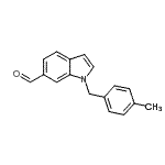 结构式 CAS# 192997-34-5, 1-(4-甲基苄基)-1H-吲哚-6-甲醛