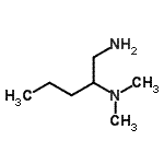 结构式 CAS# 19764-60-4, N<sup>2</sup>,N<sup>2</sup>-二甲基-1,2-戊烷二胺