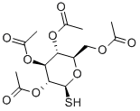 结构式 CAS# 19879-84-6, 1-硫代-beta-D-吡喃葡萄糖 2,3,4,6-四乙酸酯