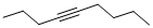 structure of CAS# 20184-91-2, 4-Nonyne;4-C9h16;4-Nonyne
