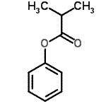 结构式 CAS# 20279-29-2, 苯基2-甲基丙酸酯