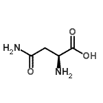 结构式 CAS# 204451-47-8, L-天冬氨酰胺