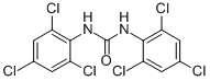 结构式 CAS# 20632-35-3, N,N'-二(2,4,6-三氯苯基)脲