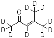 结构式 CAS# 207456-83-5, 4-(<sup>2</sup>H<sub>3</sub>)甲基(<sup>2</sup>H<sub>7</sub>)-3-戊烯-2-酮