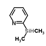 结构式 CAS# 21032-48-4, 2-(二甲基硅烷基)吡啶