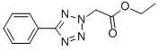 结构式 CAS# 21054-65-9, 2-(5-苯基-2H-1,2,3,4-四唑基-2-基)乙酸乙酯