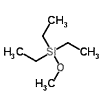 结构式 CAS# 2117-34-2, 三乙基(甲氧基)硅烷