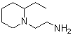 结构式 CAS# 22014-04-6, 2-(2-乙基-1-哌啶基)乙胺