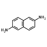 结构式 CAS# 2243-67-6, 2,6-萘二胺