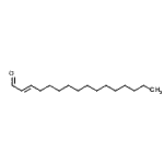 结构式 CAS# 22644-96-8, (2E)-2-十六碳烯醛