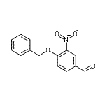 结构式 CAS# 22955-07-3, 4-(苄氧基)-3-硝基苯甲醛